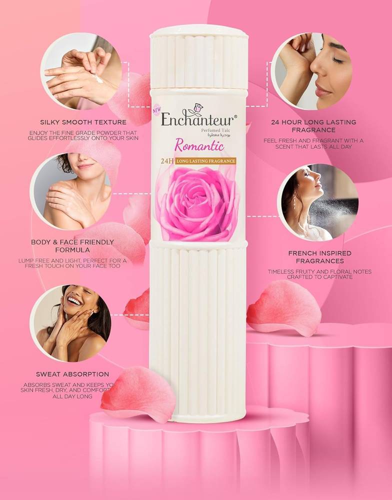 Enchanteur, Romantic Scented Powder, 125g