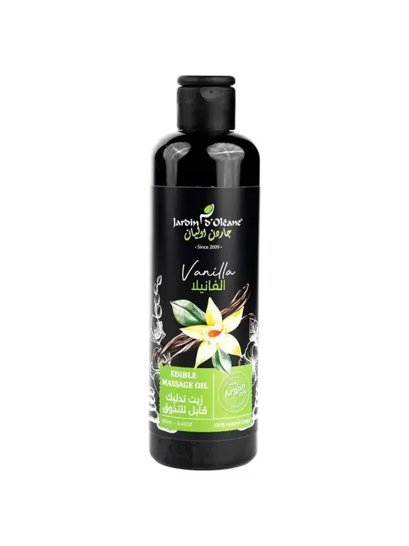 Jardin d’Oléane, Edible Vanilla Massage Oil – 250 ml
