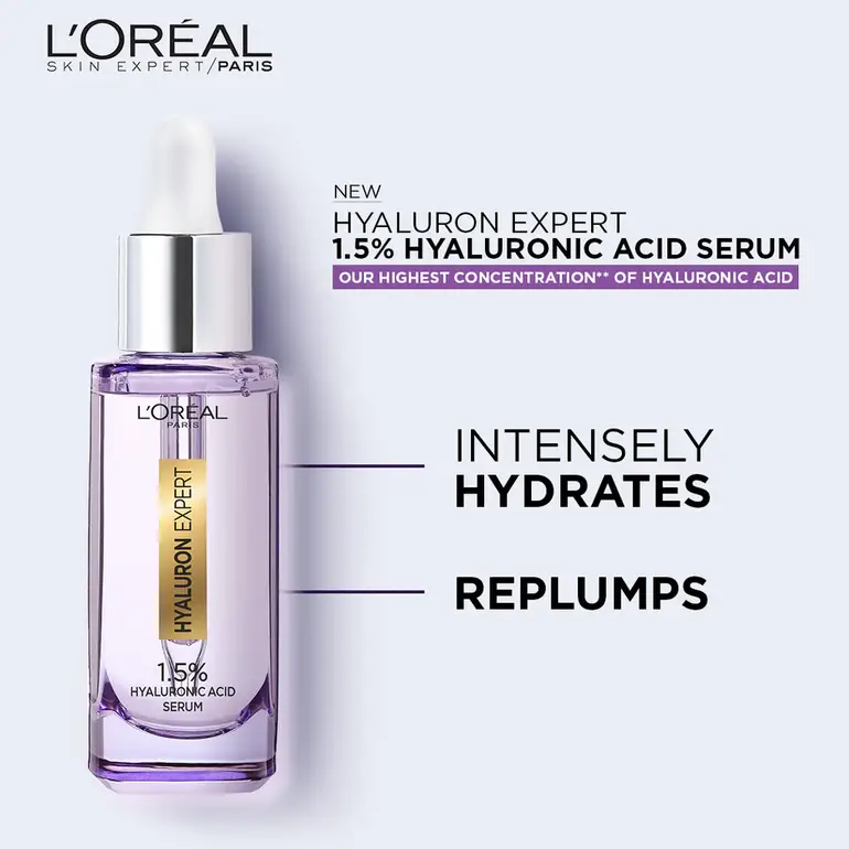L'Oreal, Serum, Hyaluronic Acid, To Enhance, Skin Elasticity, - 30ml