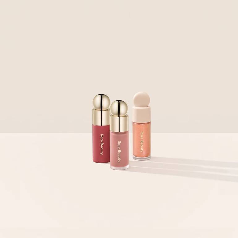 Rare, Beauty, Bright, & Rosy, Lip, & Cheek, Set, Mini, - 3pcs