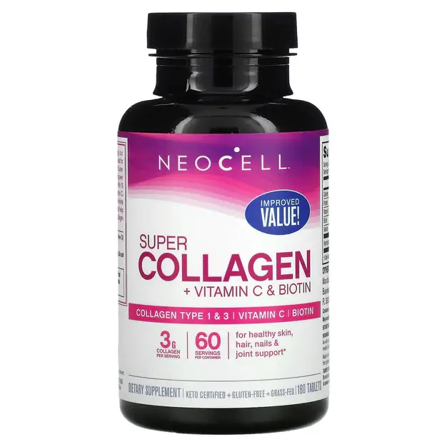 Neocell, Super Collagen, + Vitamin C, & Biotin, - 270 Tablets