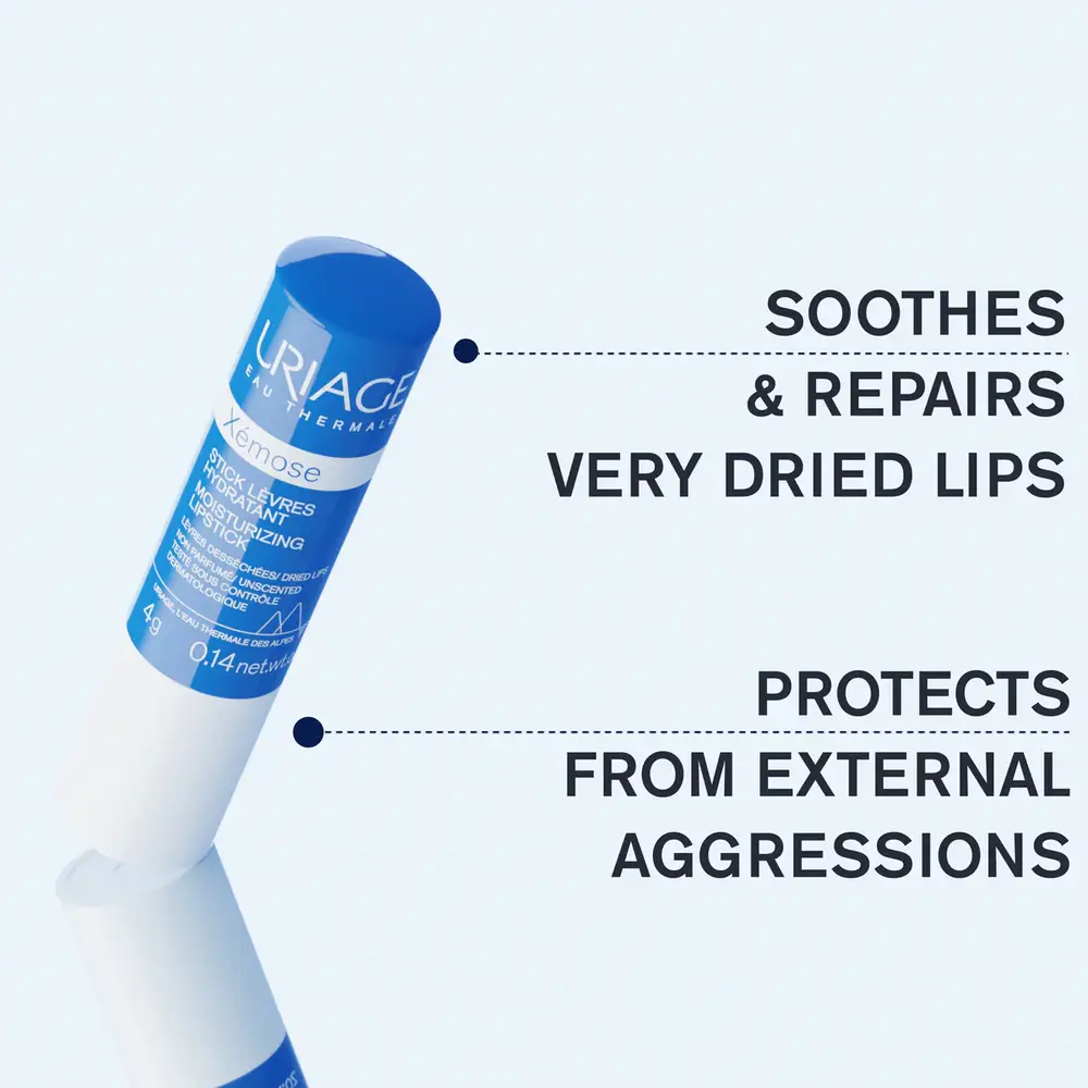 Uriage, Xemose Lip Balm, Fragrance-Free