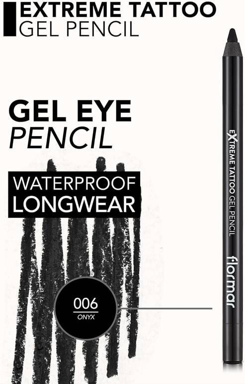 Flormar, Tattoo Gel Pen, Extreme, - 06 Onyx