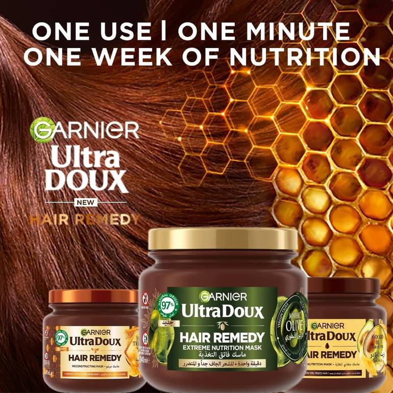 Garnier Ultra Nourishing Mask for Dry Hair with Legendary Olive