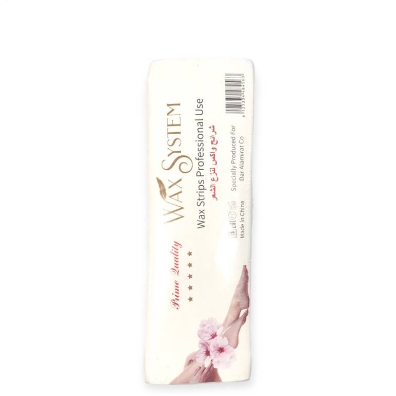 Wax strips for hair removal