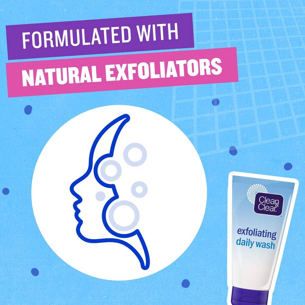 Clean & Clear, Daily Exfoliating, Face Wash, - 150 ml