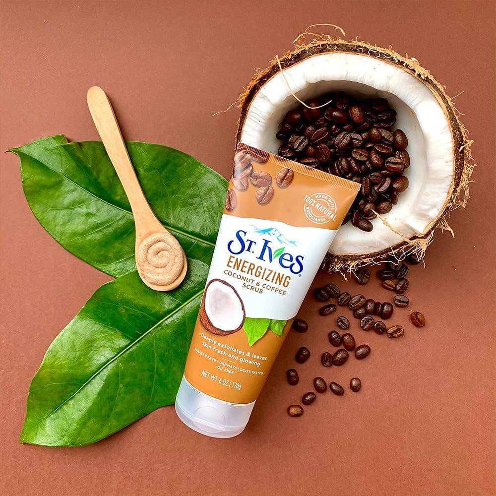 St. Ives, Coconut & Coffee Facial Scrub, - 170g