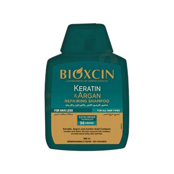 Bioxcin, Keratin & Argan, Repairing Shampoo, – 300 ml