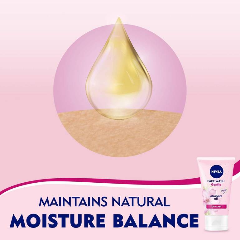 Nivea gentle face wash with almond oil