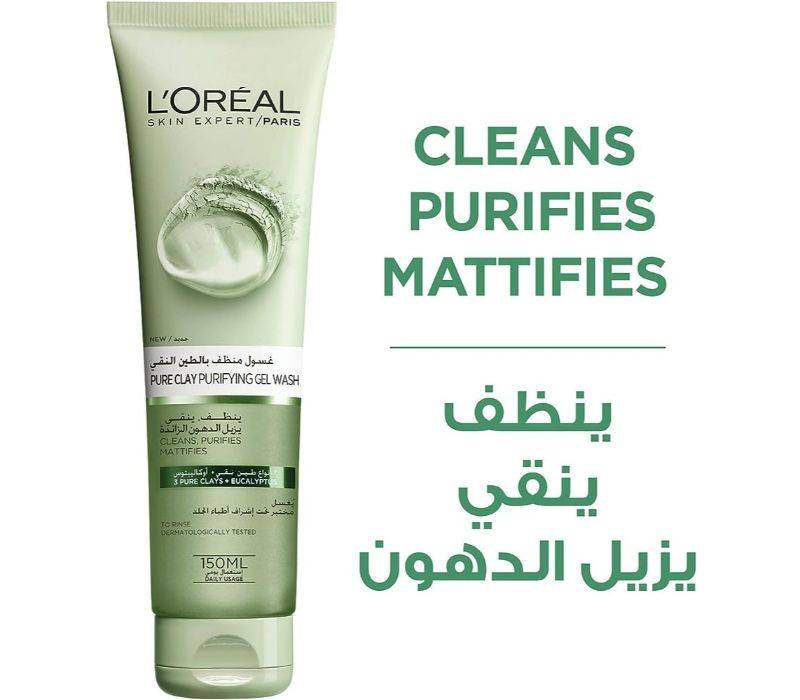 Loreal cleansing lotion with pure eucalyptus clay