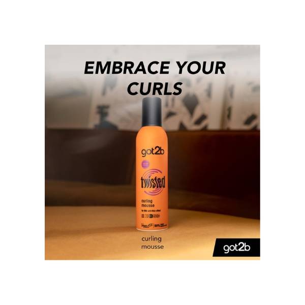 got2b, Twisted, Curling Foam for Curly Hair, 250ml