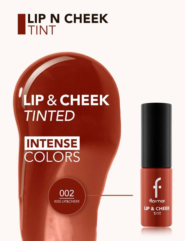 Flormar, Lip and Cheek Tint, - 002 Kiss Lip cheek