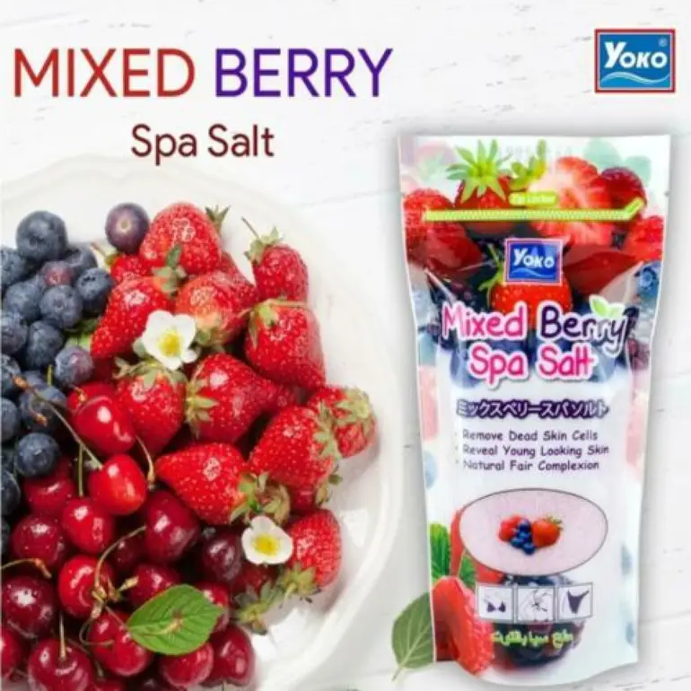 Yoko, Salt Spa, Berry Body Scrub,