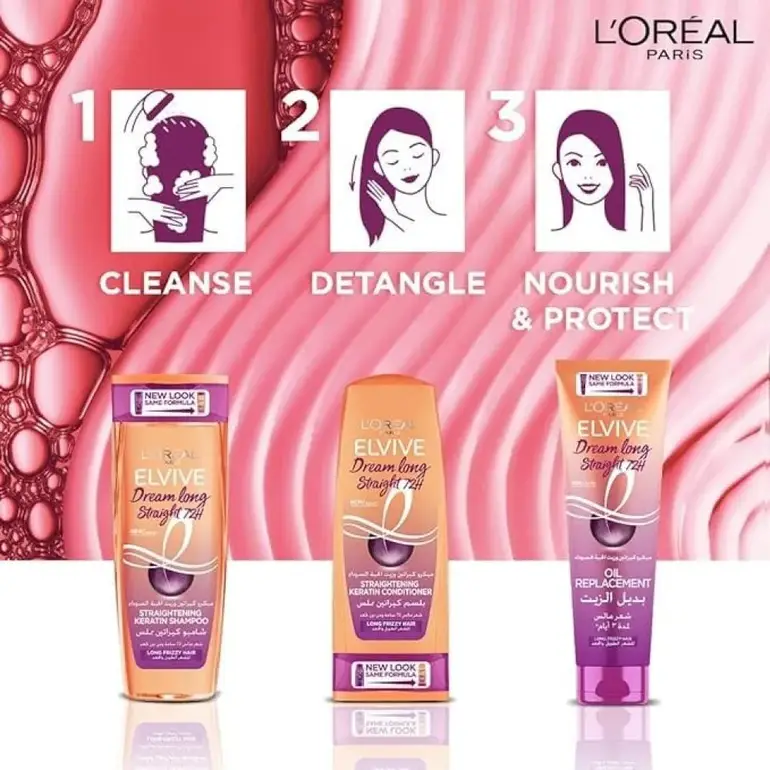 L'Oréal, Elvive, Oil Replacement, Pro-Keratin & Black Seed, 300ml