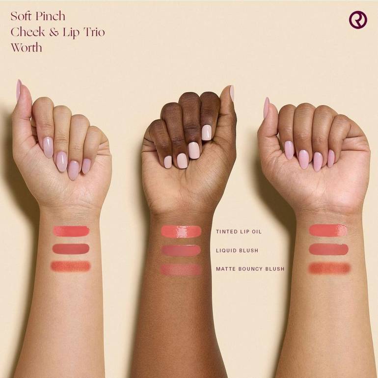 Rare Beauty, Soft Bench Trilogy, for cheeks and lips