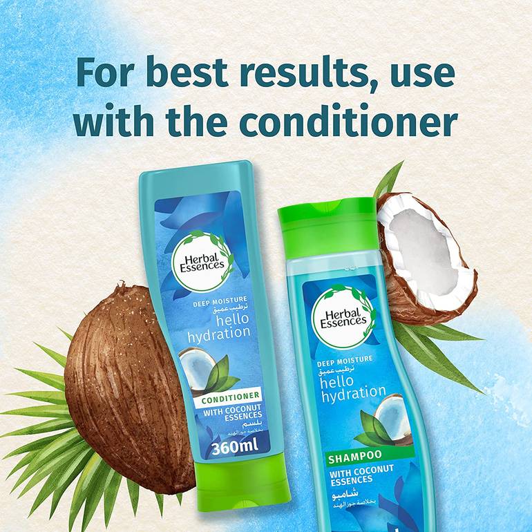 Herbal Essences, Deep Moisture Shampoo, with Coconut Extract, 400ml