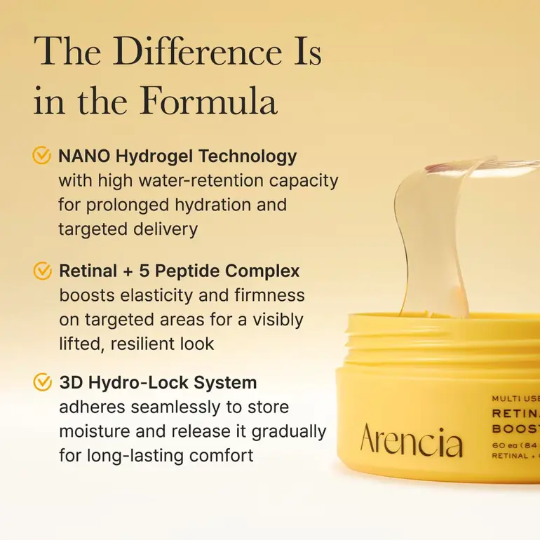 Arencia, Retinal Boosting Gel Eye Patches - 60 Patches