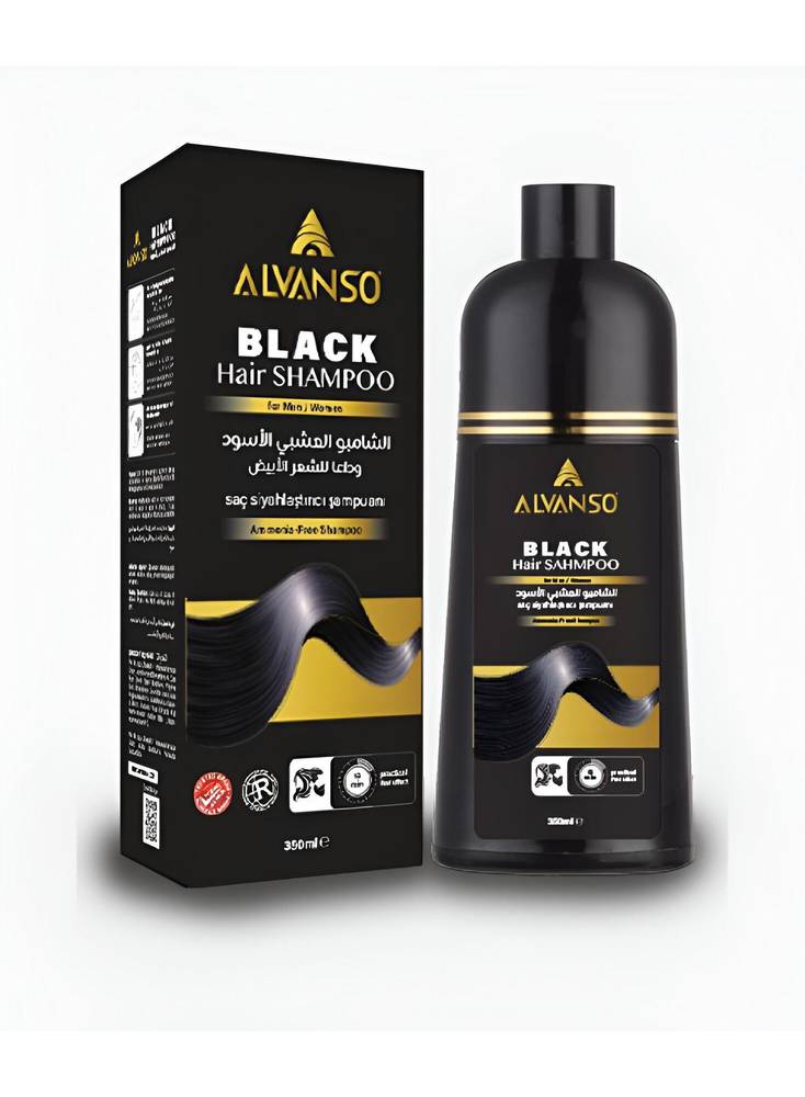 Alvanso Black Hair Shampoo - 350ml 