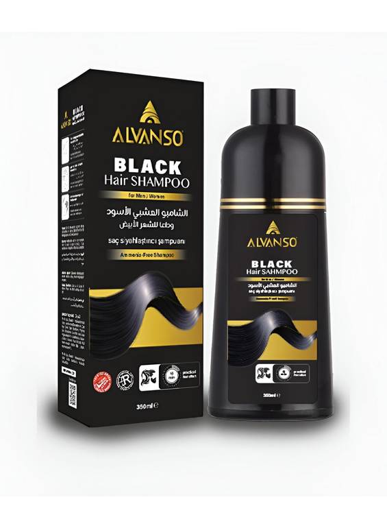 Alvanso Black Hair Shampoo - 350ml 