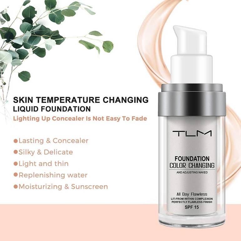 TLM, Foundation, Color Changing, 30ml