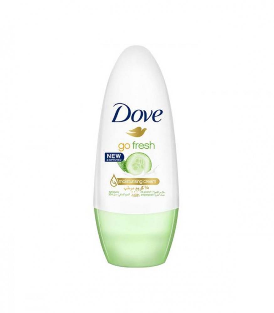 Dove roll-on deodorant with cucumber and green tea