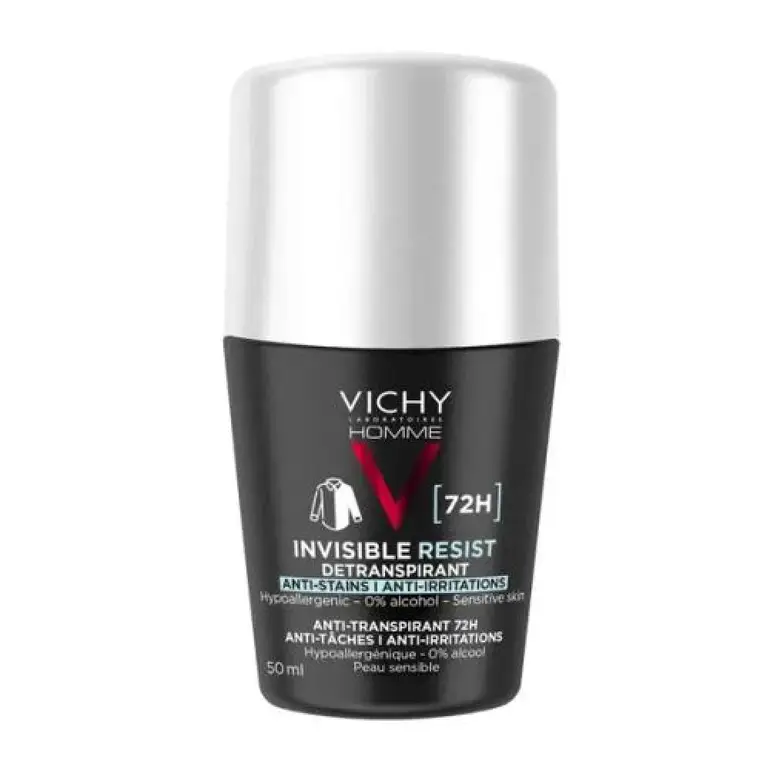 Vichy Homme Invisible Resist Anti-Perspirant 72H Roll – 50 ml