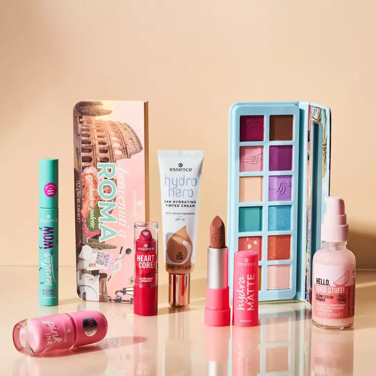 Essence Glow Hello Good Stick Primer and Serum for a multi-use glow and smooth skin with watermelon