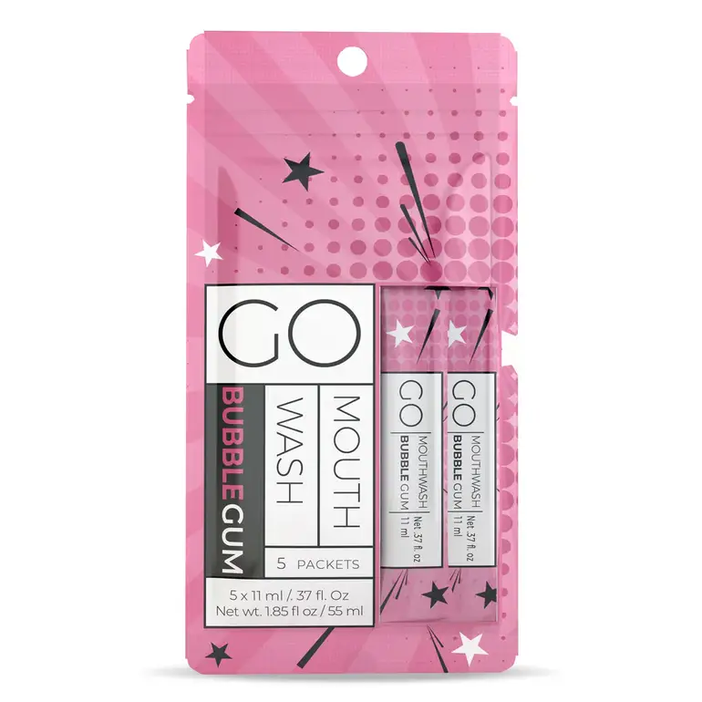 go, Mouthwash Sachets, with Gum - 5 Sachets