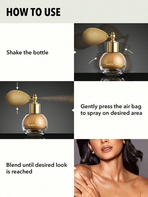 SHEGLAM Go Go Glow Highlighting Body Mist - Multiple Shades 