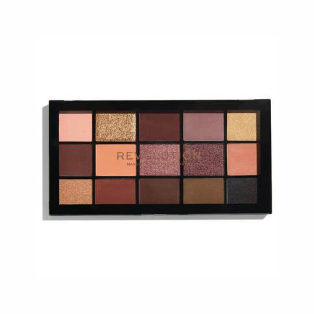 Revolution, Reloaded Eyeshadow Palette, 15 Colors - Velvet Rose