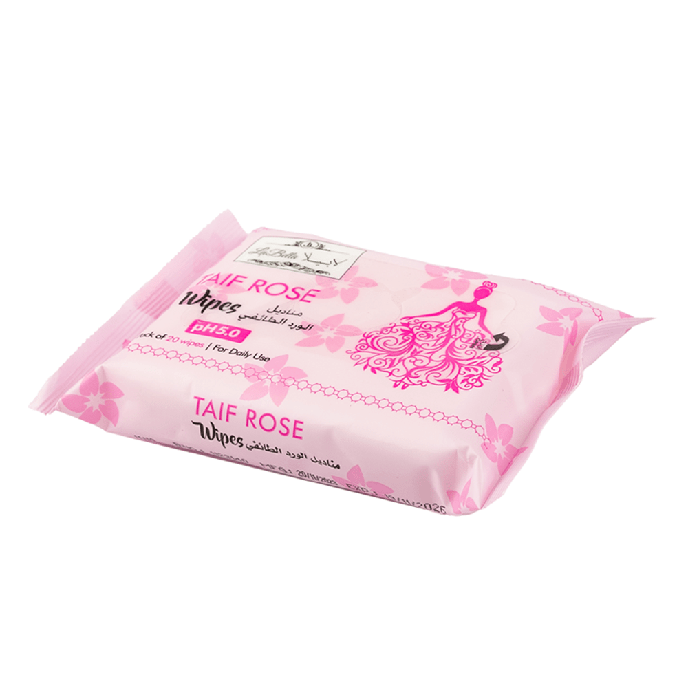 Labella, Taif Rose Intimate Wipes - 20 Wipes