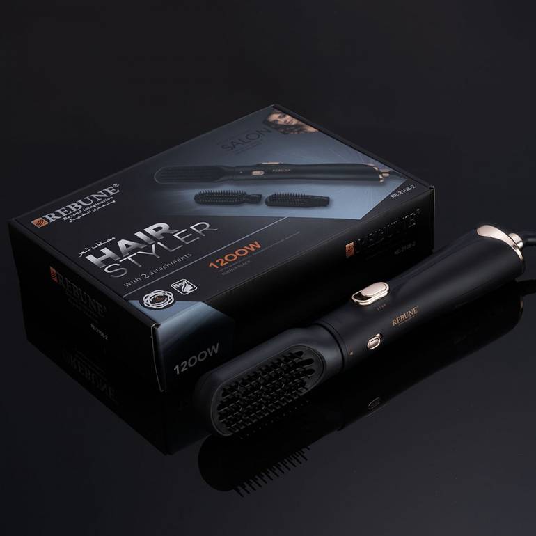 ريبون, استشوار مصفف شعر,  قطعتين - اسود re-2108-2