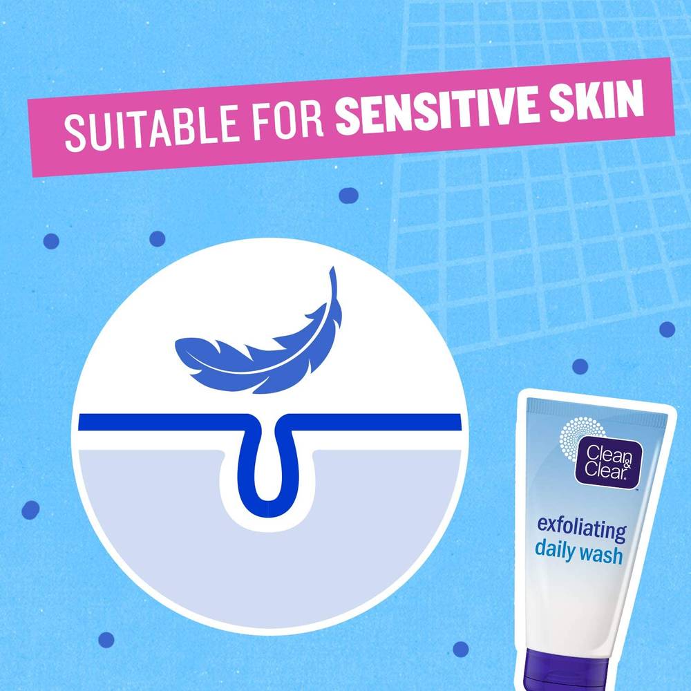 Clean & Clear, Daily Exfoliating, Face Wash, - 150 ml