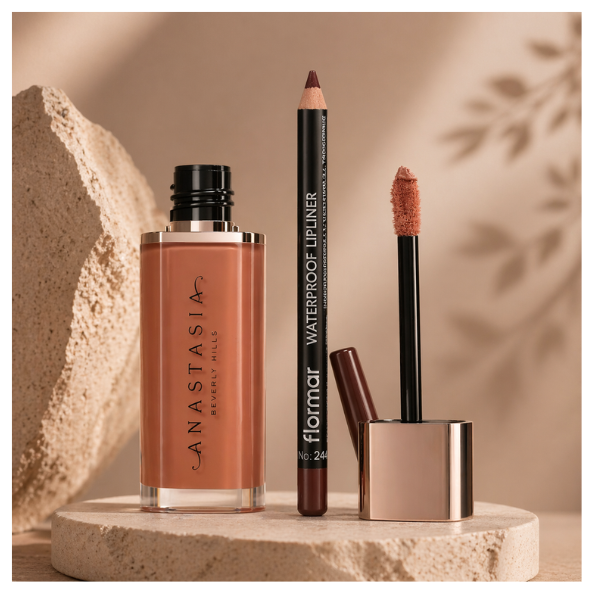 Rozy, Lip Combo, Lip Liner + Liquid Lipstick