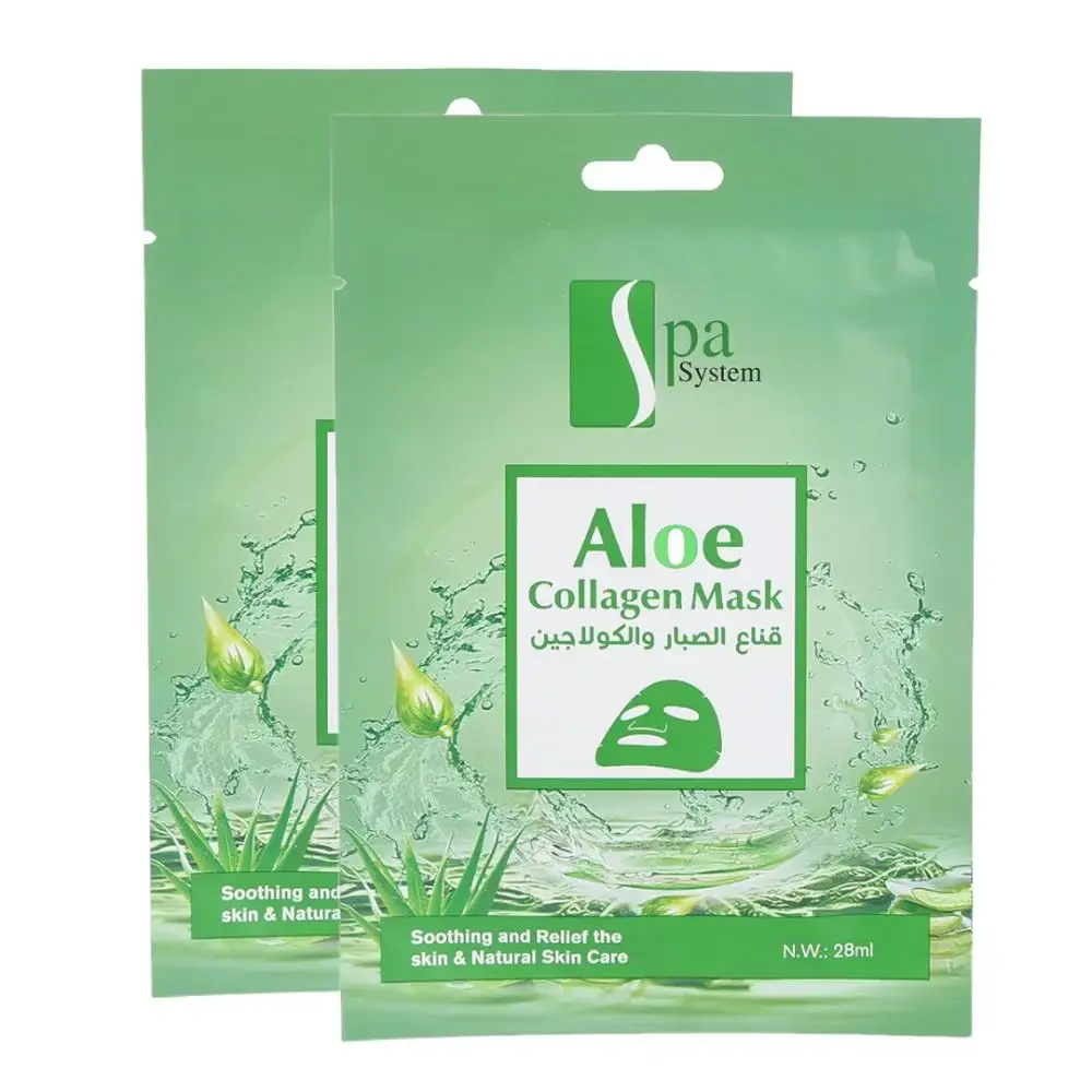 Spa System, Aloe Vera & Collagen Mask, 28ml