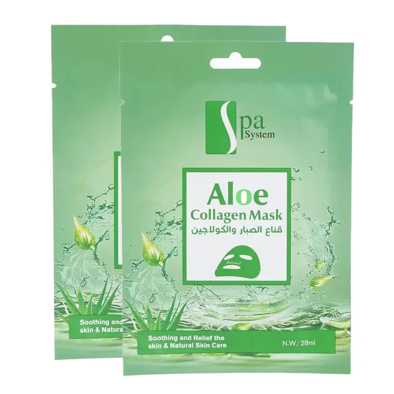 Spa System, Aloe Vera & Collagen Mask, 28ml