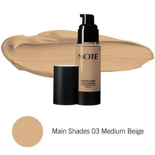 Note, Matte Foundation, Maximum Coverage, - 03 Medium Beige