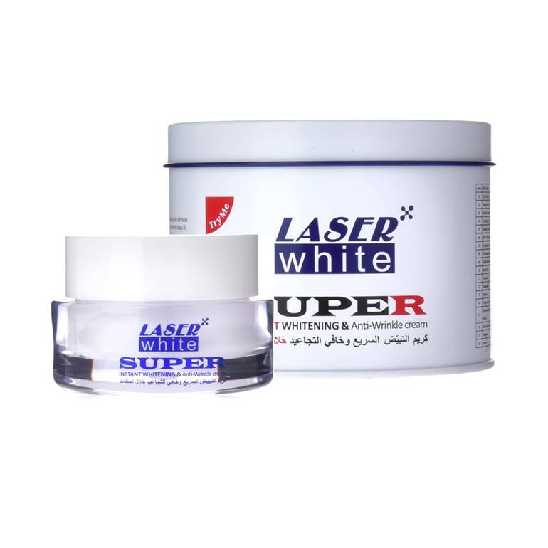 Laser White, Rapid Whitening, and Wrinkle Reduction Cream, 50g
