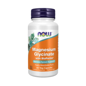 NOW Foods, Magnesium Glycinate with BioPerine - 60 Veg Capsules
