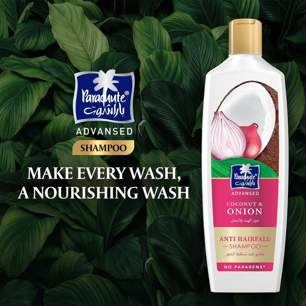 Parachute, Advansed Coconut & Onion Shampoo, for Hair Loss, 340ml