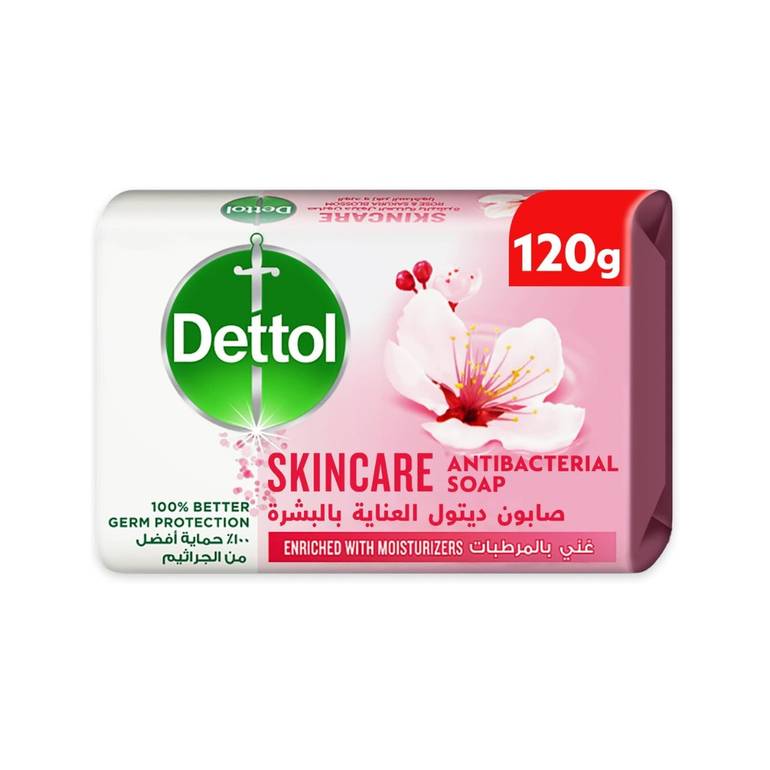 Dettol, Skin Care Soap, Rose & Sakura Blossom, 120g
