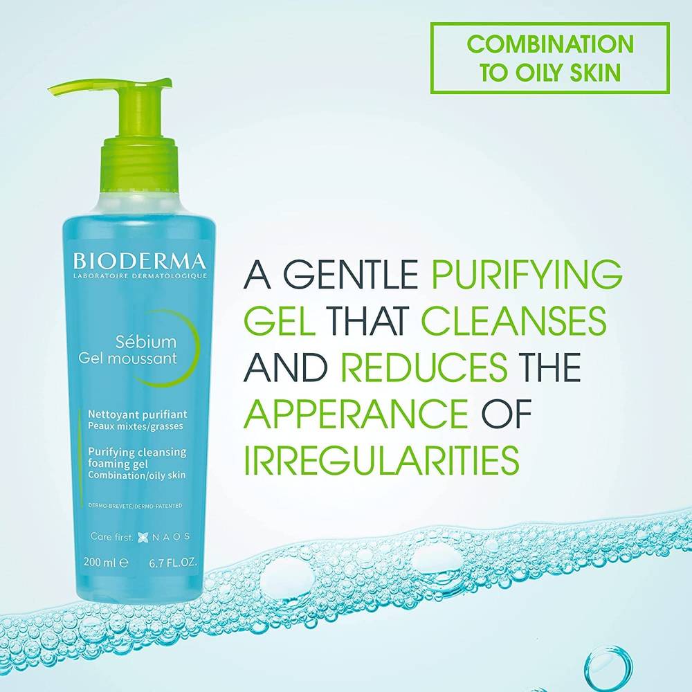 Bioderma, Sebium, Cleansing, and ,Purifying, Gel, for the Face, 200 ml