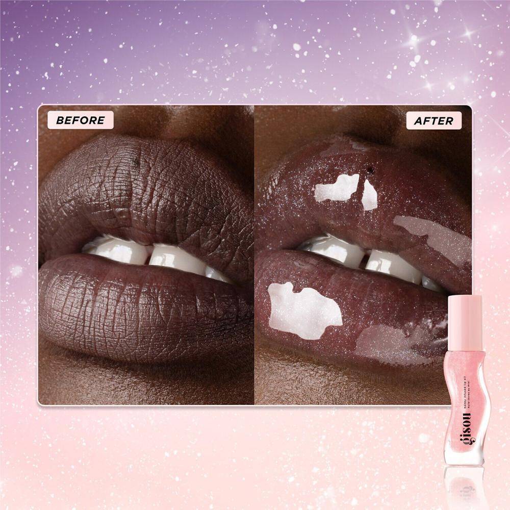 Giso, Set, Oils, Duo, Honey, Gloss, & Glow, For Hair, And Lips
