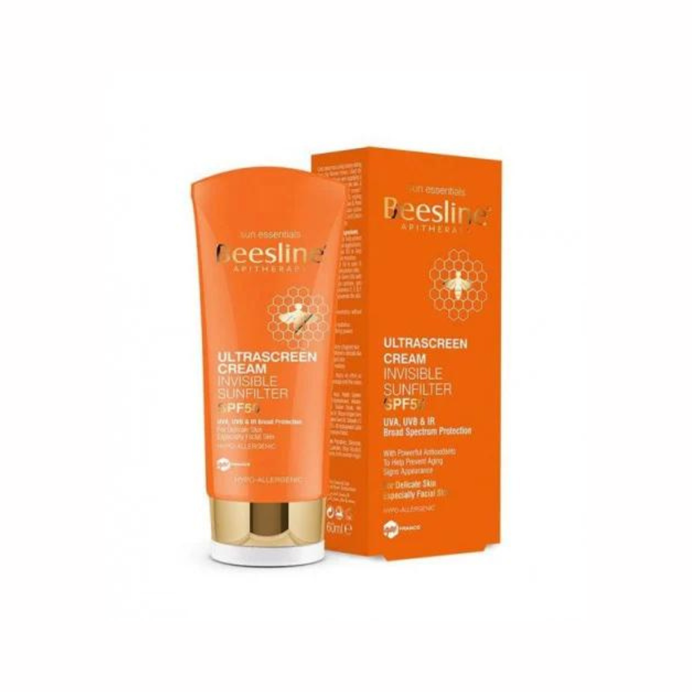 Beesline, cream, sunscreen, ultrascreen, SPF50 for the face