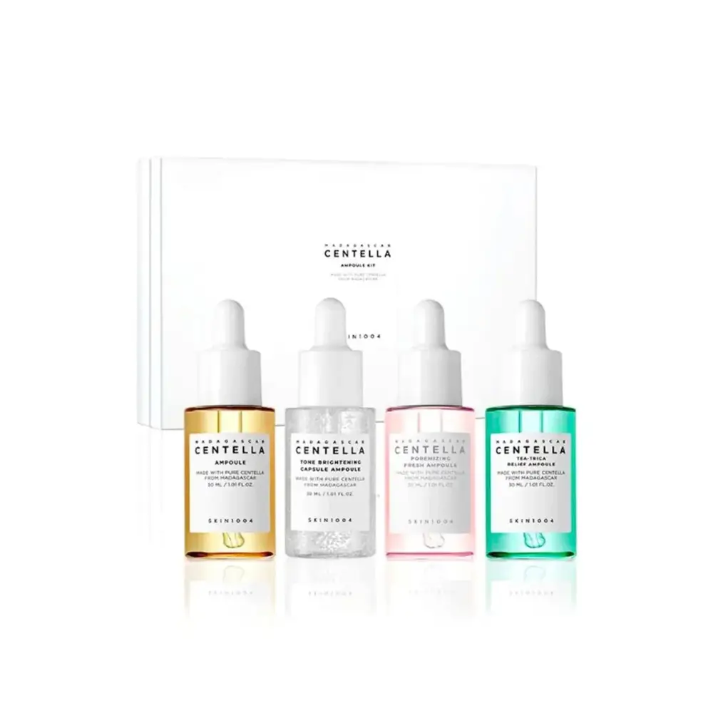 Knife 1004, serum set, Madagascar Centella, 4 pieces, for skin care, 30 ml