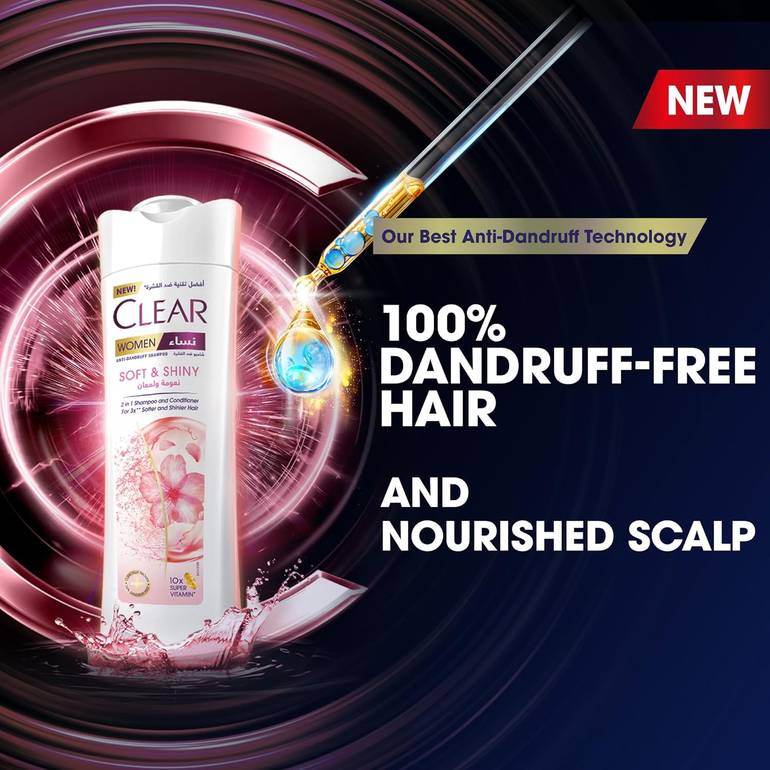 Clear, Shampoo + Conditioner, Shine - 600ml