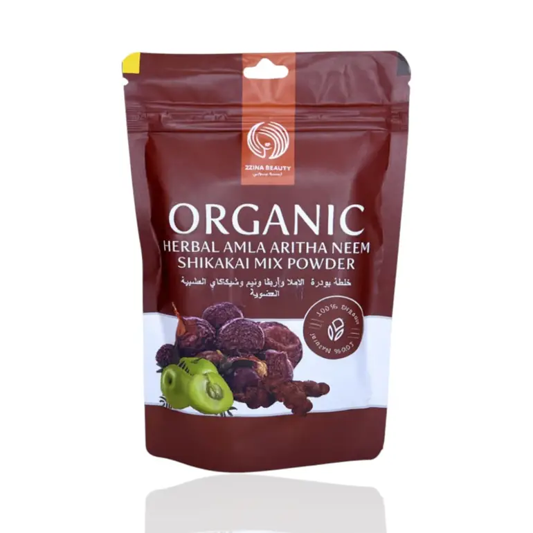zina Beauty, Organic Amla Aritha Neem & Shikakai Herbal Mix Powder 