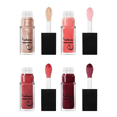 elf, Glow Reviver Lip Oil Kit, Quad Goals