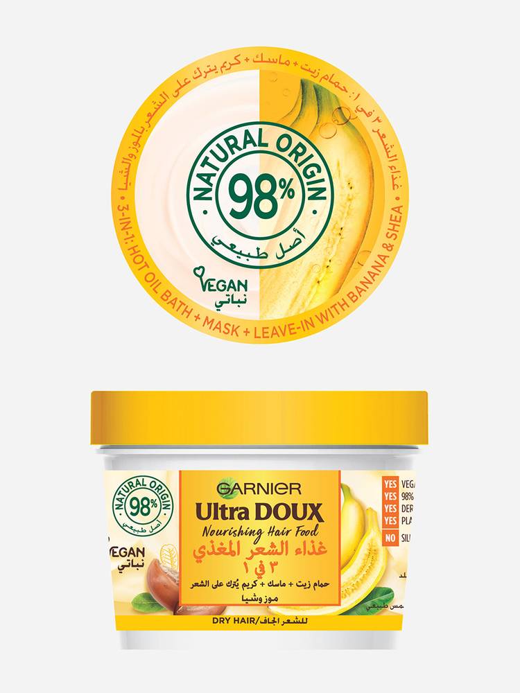 Garnier, Ultra Doux, Nourishing Banana, & Shea Hair Food, Cream, for Dry Hair