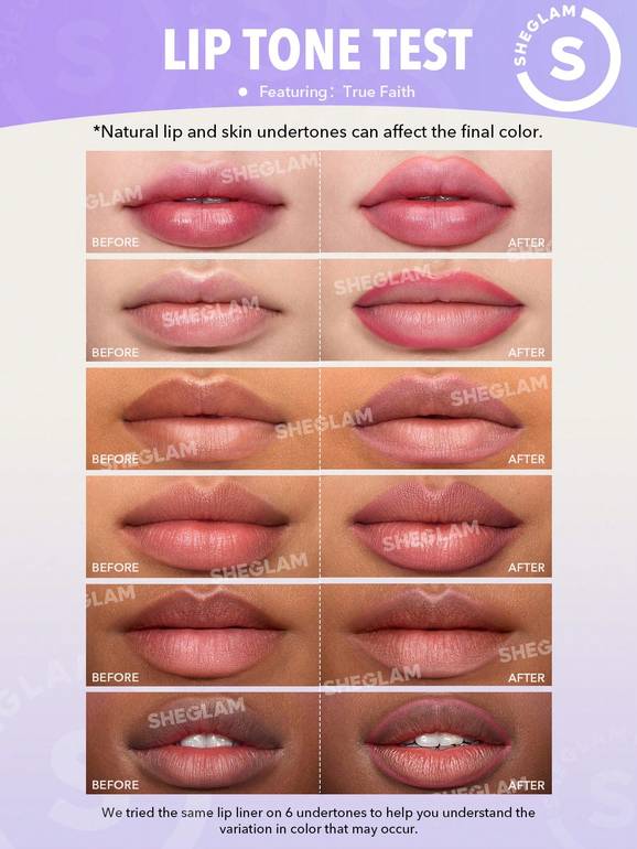 SHEGLAM Lip Liner Pencil - Multiple Shades 